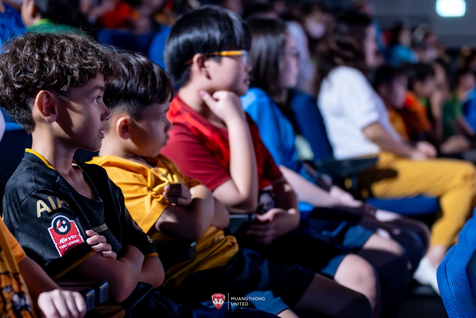 Students listening intently