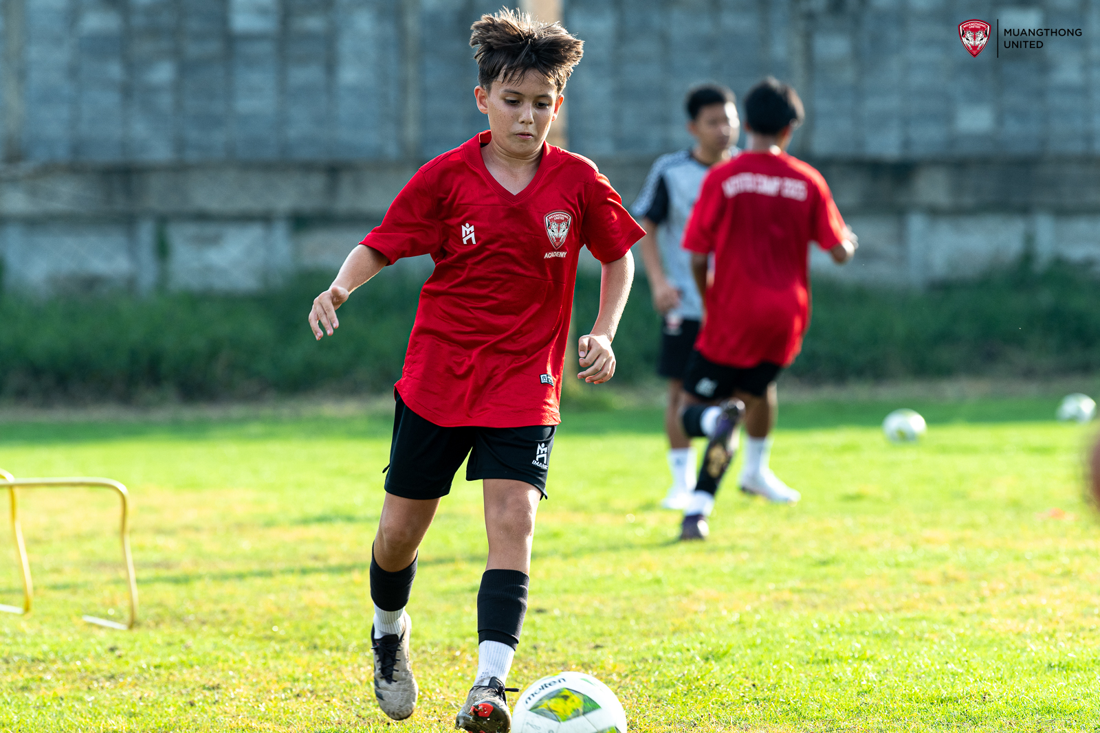 U12 team training session