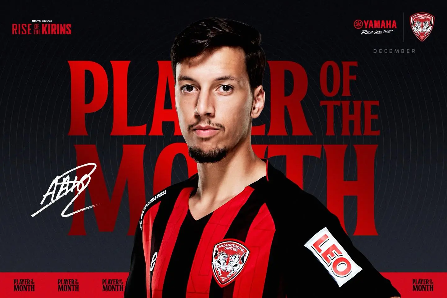 Yamaha's Player of the Month December 2025