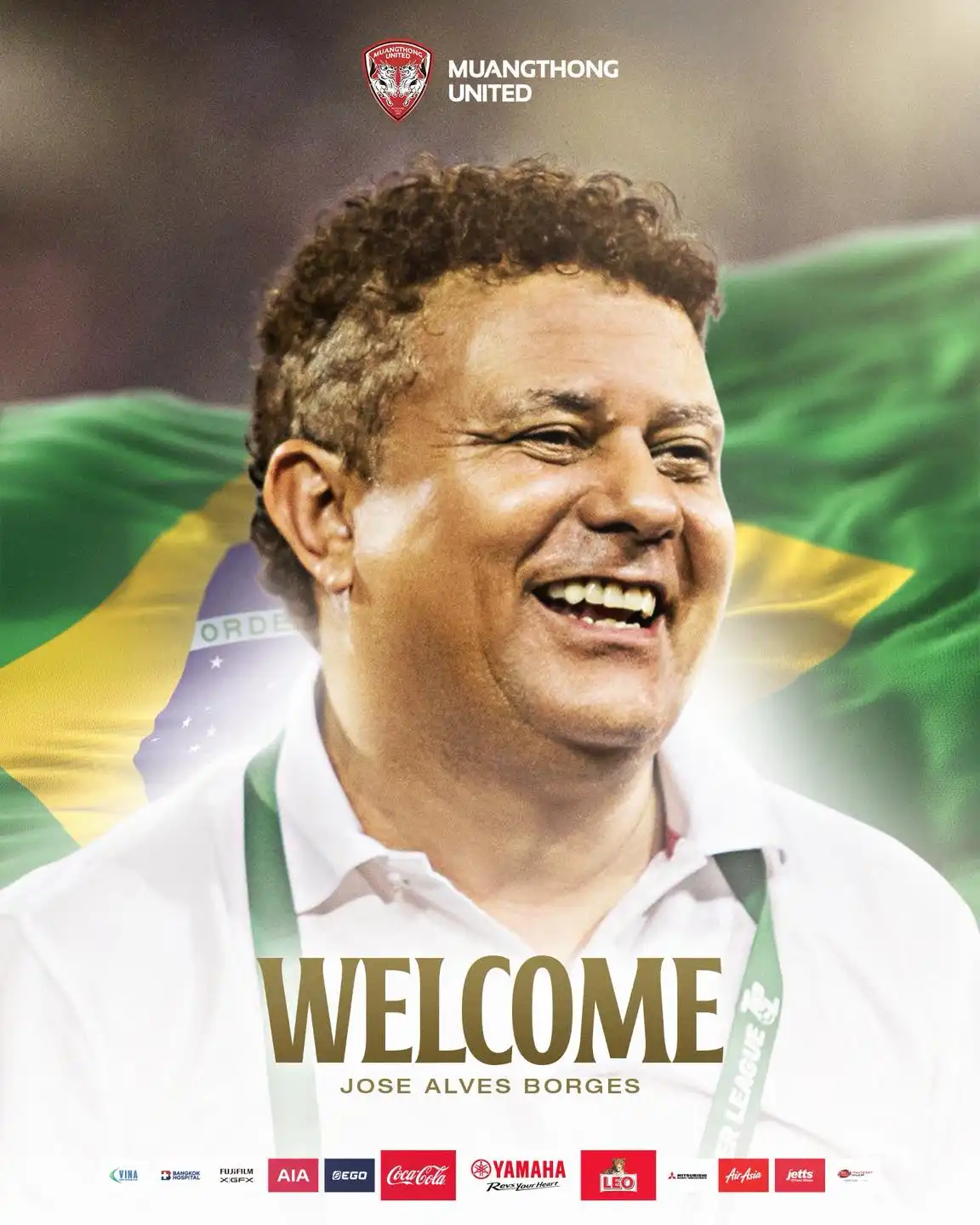 José Alves Borges Named New Muangthong United Head Coach | MTUTD News